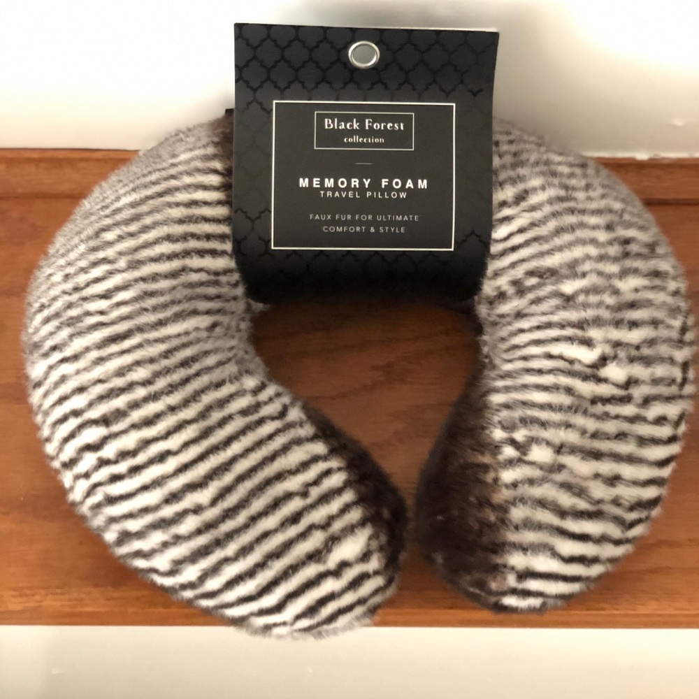 Zebra print neck pillow